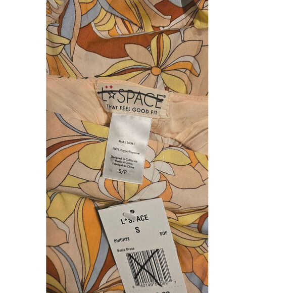 New Anthropologie L SPACE Bahia Dress RESORTWEAR $200 SMALL Soulshine Floral - Picture 8 of 9